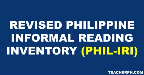 Revised Philippine Informal Reading Inventory Phil.